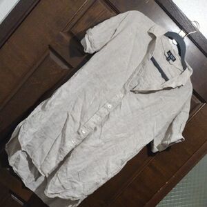 J. Crew Light Tan Casual Tunic/Shirt Dress